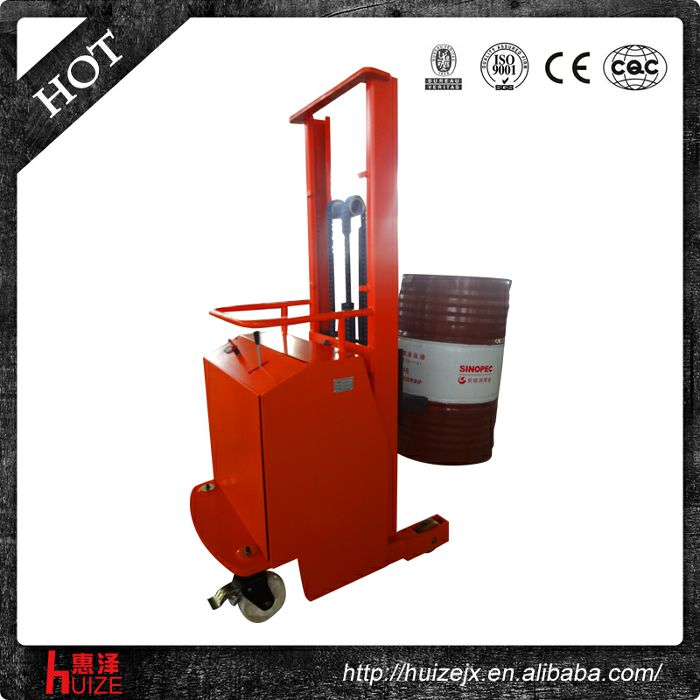 2半電動配重油桶車（無底腿，只堆垛，不翻轉）