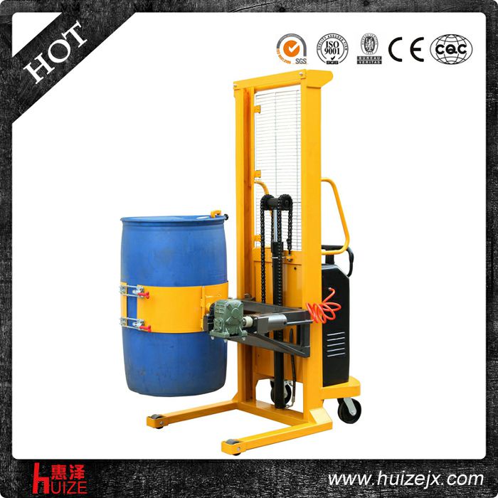 半電動多功能油桶車（單門架，夾塑桶）